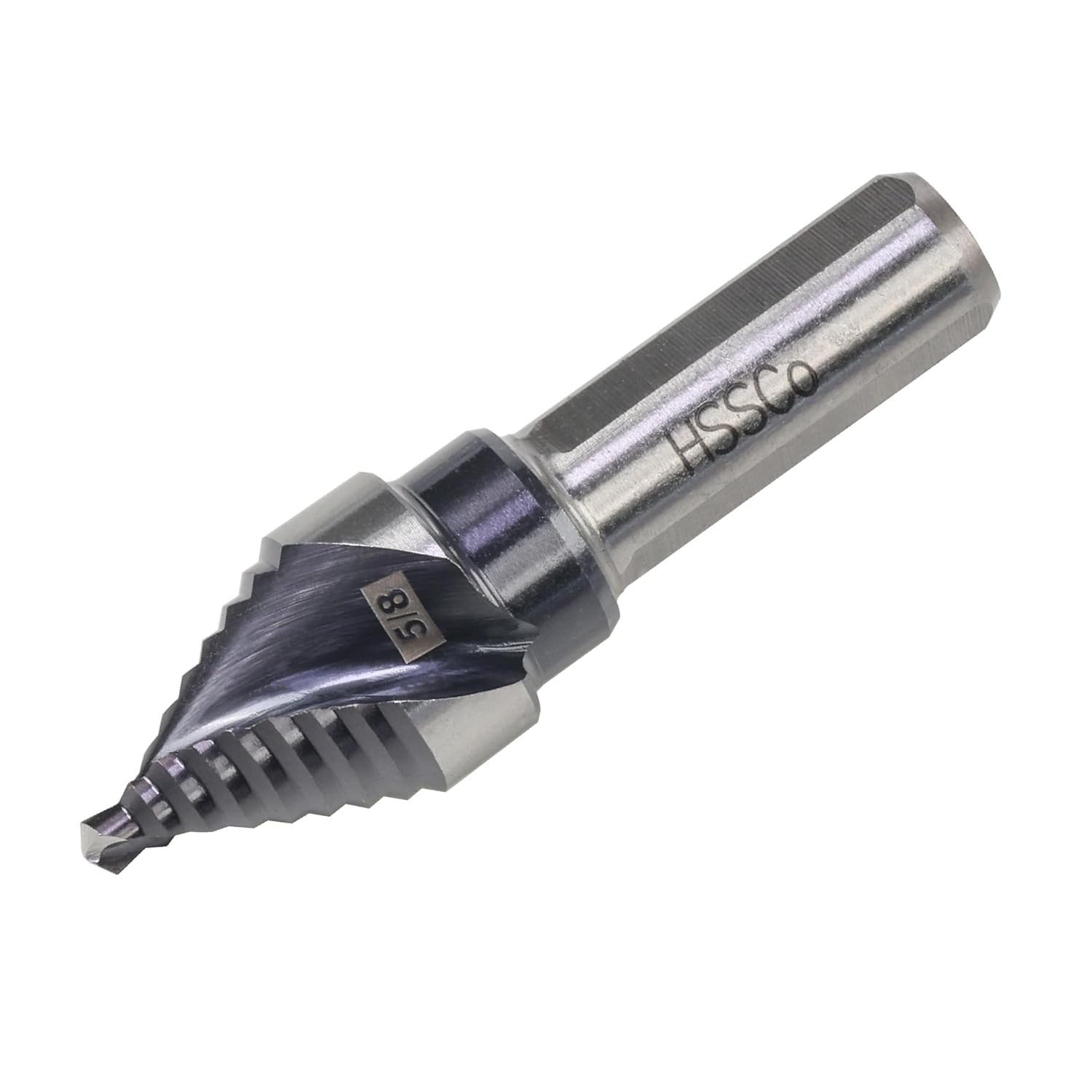 M35 HSS 5/8 Inch Step Drill Bit Single Size Unibit with Double Spiral Flutes ... gallery
