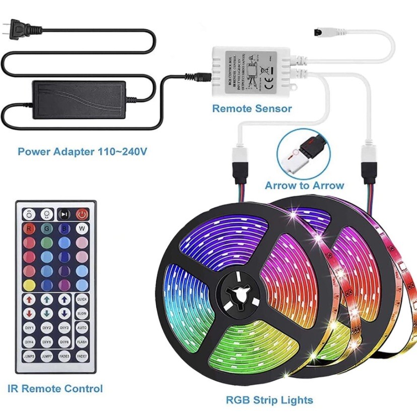 LED Strip Lights, 32.8FT / 10m 300 LED RGB LED Light Strip gallery