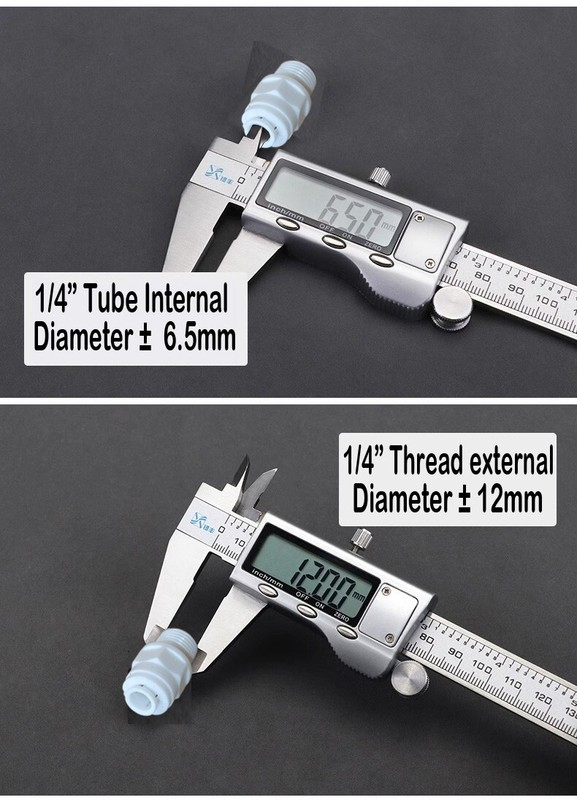 3X Quick Connect Straight+3X Male Thread Straight Fitting Connector 1/4"-1/4" gallery