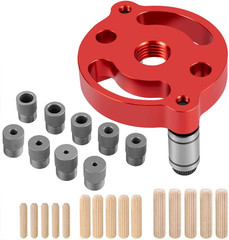 Self Centering Doweling Jig Handheld Drill Guide 2-10mm Wood Hole Locator