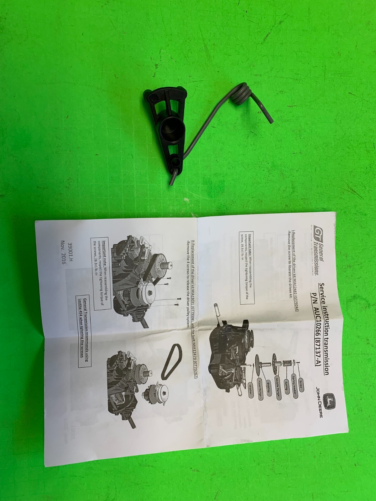 Inversion lever kit for John Deere D105 and E100. Replaces MIA12790, MIA12476 gallery