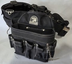 Gatorback Contractor Pro Black Tool Utility Belt Pouch Multiple Pockets Adult