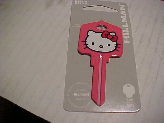 Qty 1kw 1/66 Hillman Home Pink Hello Kitty Key Blank with free shipping gallery