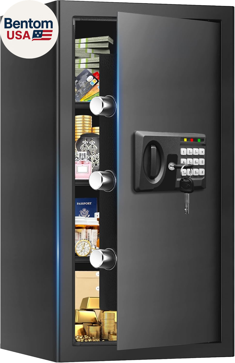 6.1 Cuft Large Fireproof Safe for Documents, Digital Security Personal Safety Bo gallery