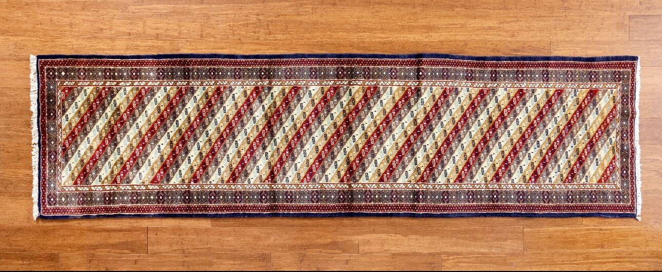 Super Kazak Soft Runner 9-9x2-7 Wool Tribal Geometric Hand-Knotted Oriental Rug gallery