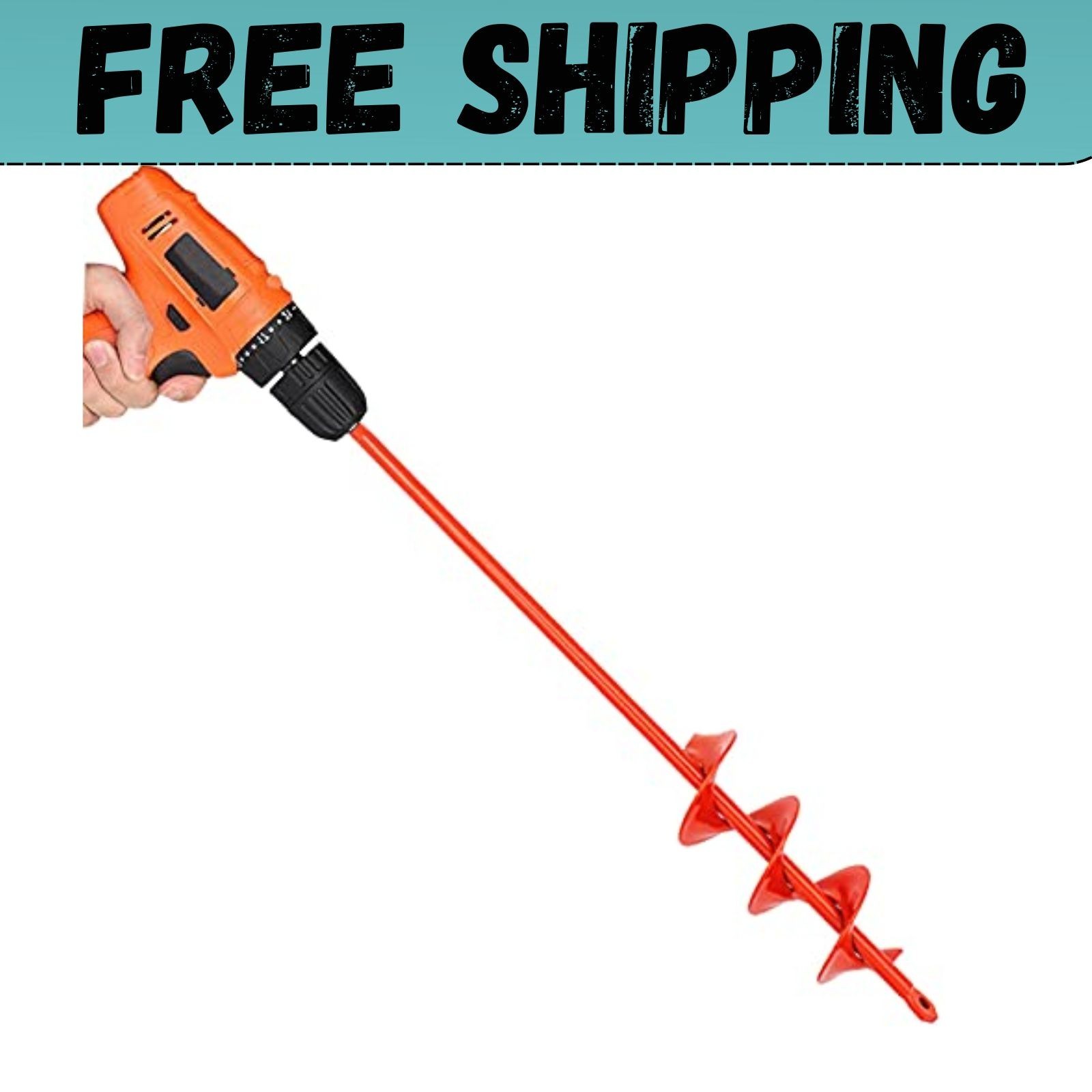 Auger Drill Bit For Garden Ground Earth Spiral Post Hole Digger Bulb Planting gallery