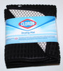 Clorox Antimicrobial Drying Mat 15" x 20" Dish Black Absorbant Mesh Backing gallery