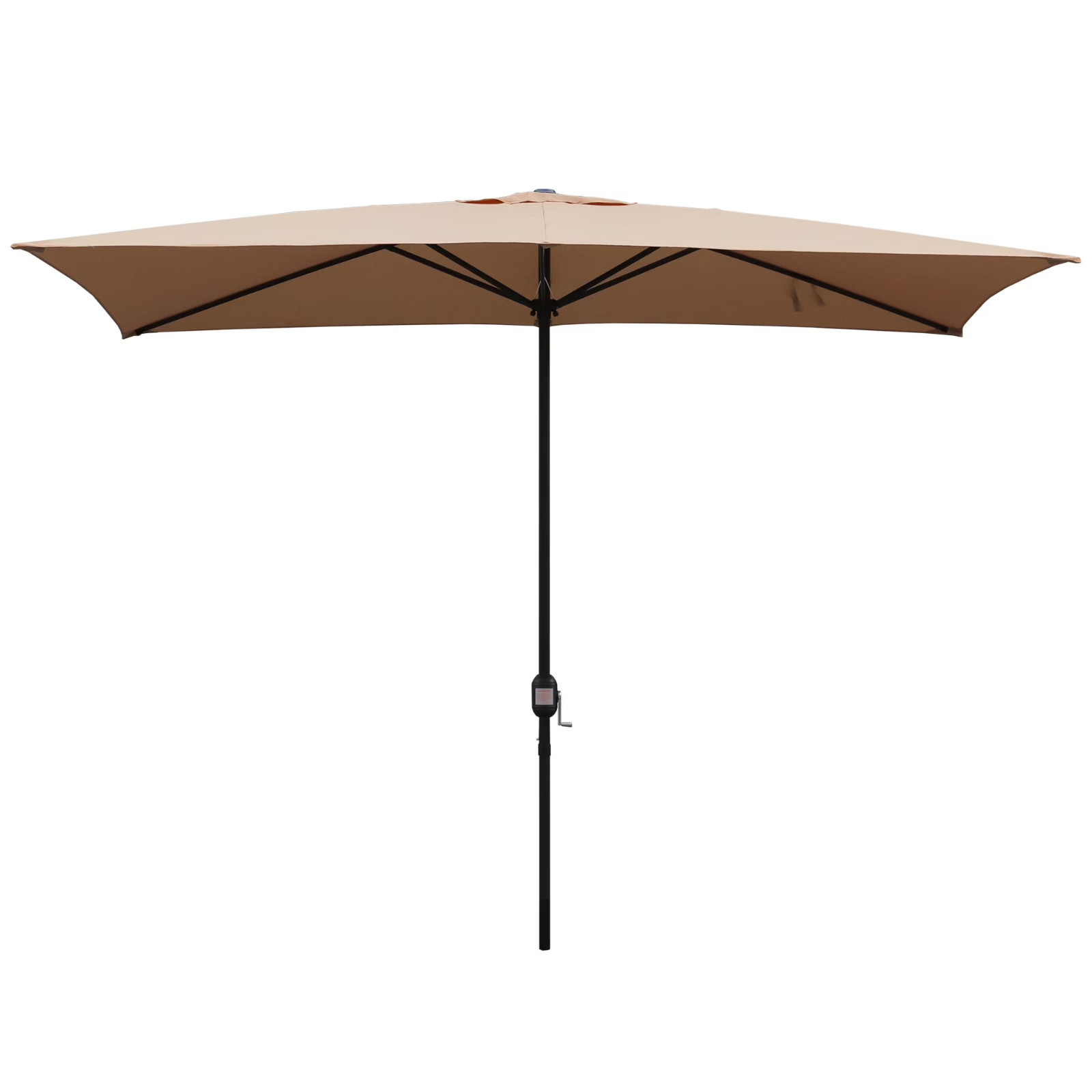10x6.5ft Rectangular Patio Umbrella with Crank Handle, Outdoor Market Umbrella w gallery