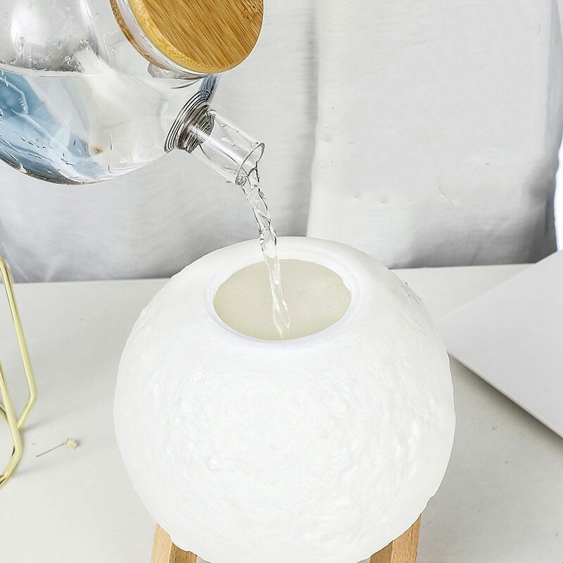 L-015-02 1500ML Humidifier Diffuser Nano Mist 15CM Moon Night Light USB gallery