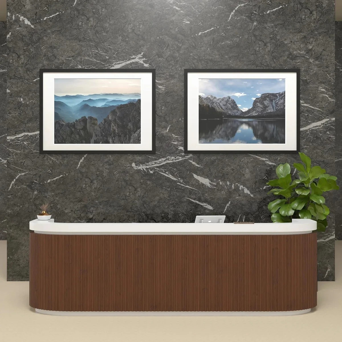 Frame Amo 36x50 Solid Wood Poster Frame Black Mat for 30x40 Gallery Wall Frame gallery