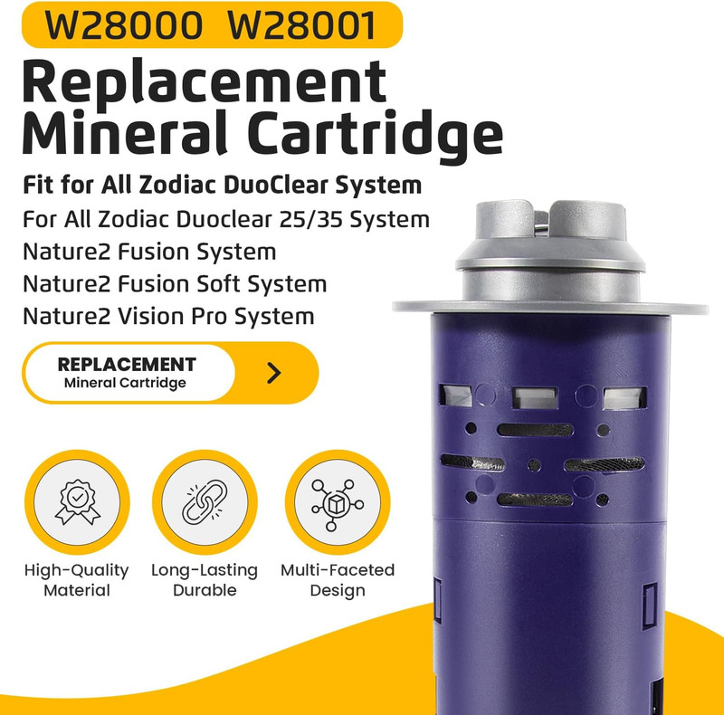 Replacement for Nature2 Duoclear 25 35 Mineral Cartridge W28000 for All Zodiac gallery