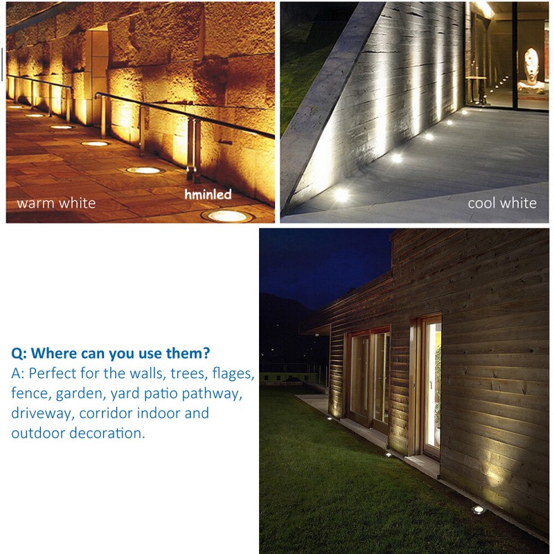 LED Underground Light Garden Path Floor Buried Yard Spot Landscape AC85-265V gallery