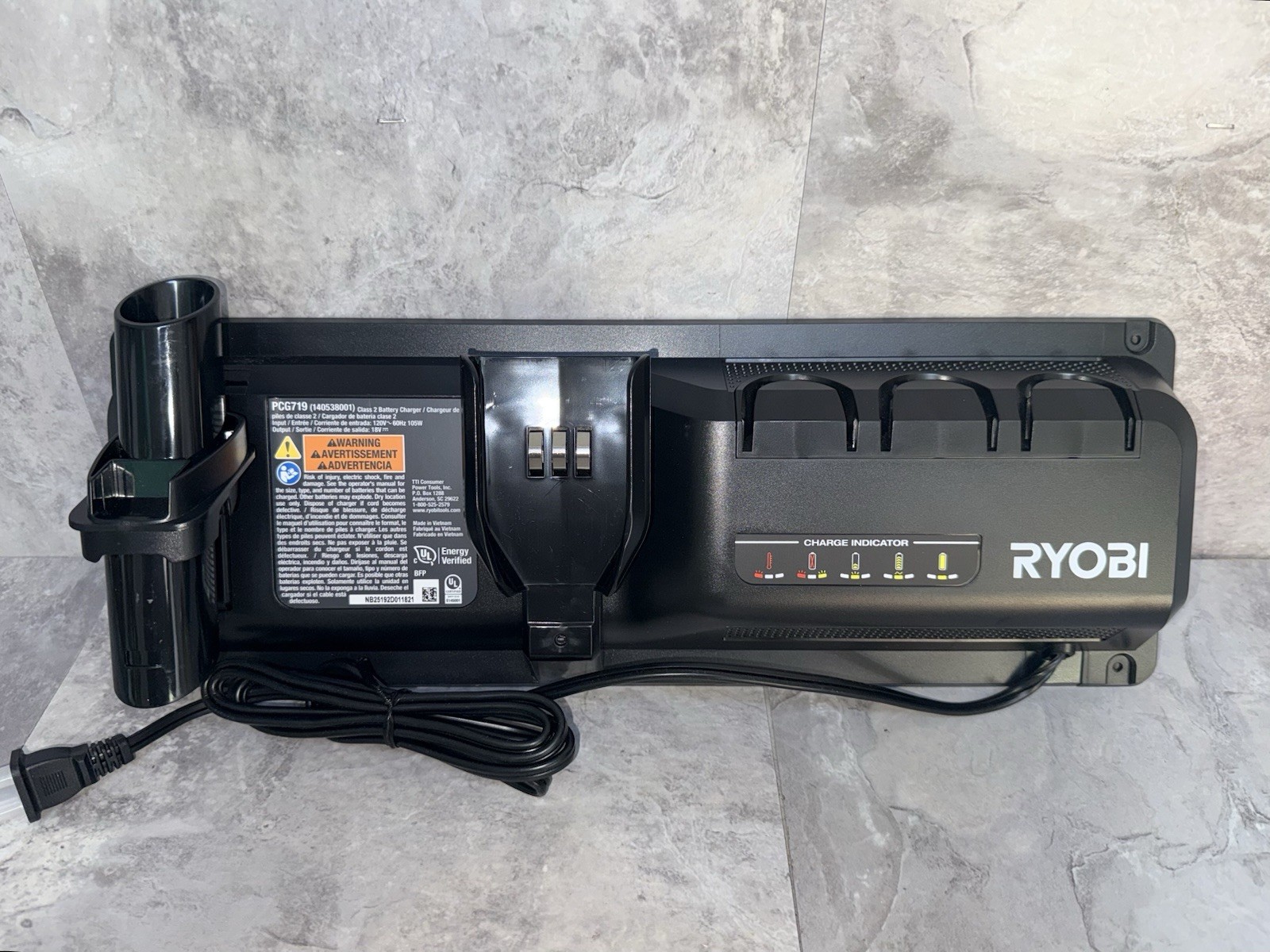 Ryobi Stick Vacuum Charging Docking Station PCG719B For Stick Vac PBSLV719 (OB) gallery