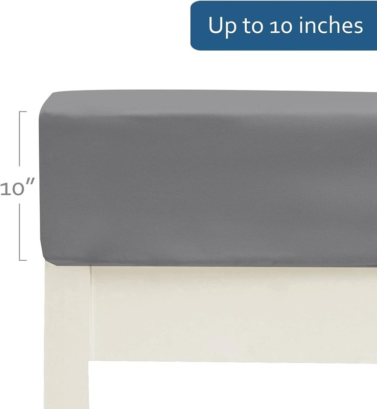 Cot Sheets 31" x 75"(Sheet Only), Fitted Sheet Ultra Small Single, Gray gallery