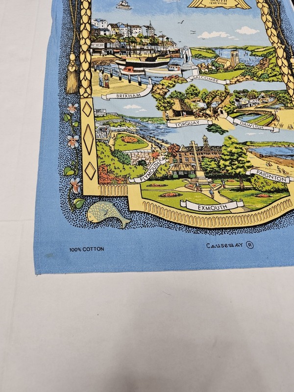 Devon Glorious Devon Tea Towel Patented Design Souvenir gallery