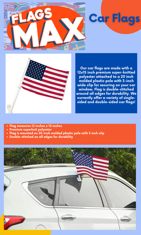 1 Dozen Black 12x15in Double-Sided Solid Color Sublimated Window Car Flags gallery