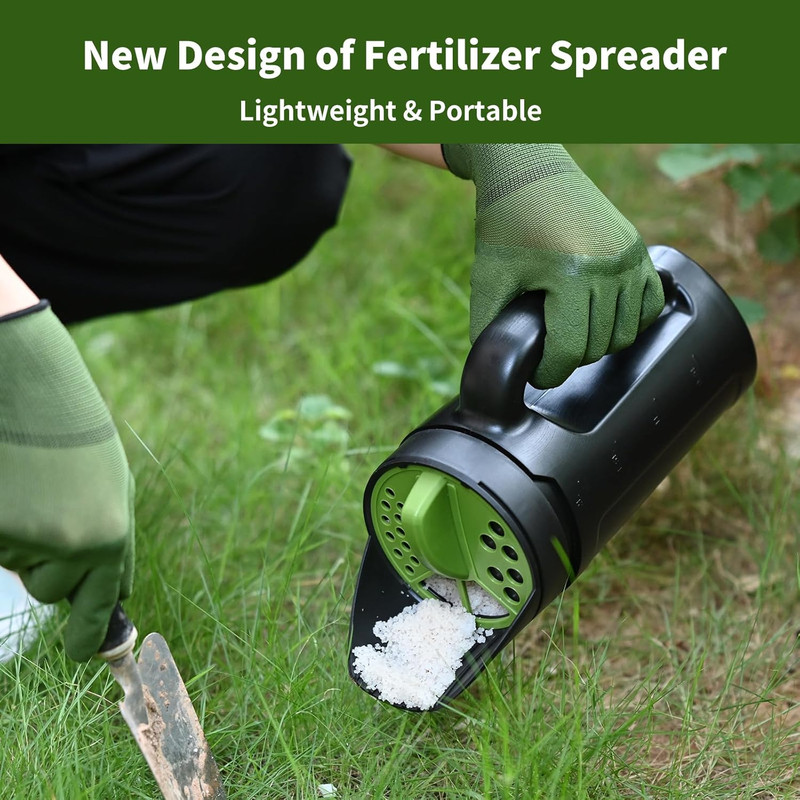 Seed Spreader Hand Held, Hand Spreader Lawn and Garden for Fertilizer Grass Seed gallery