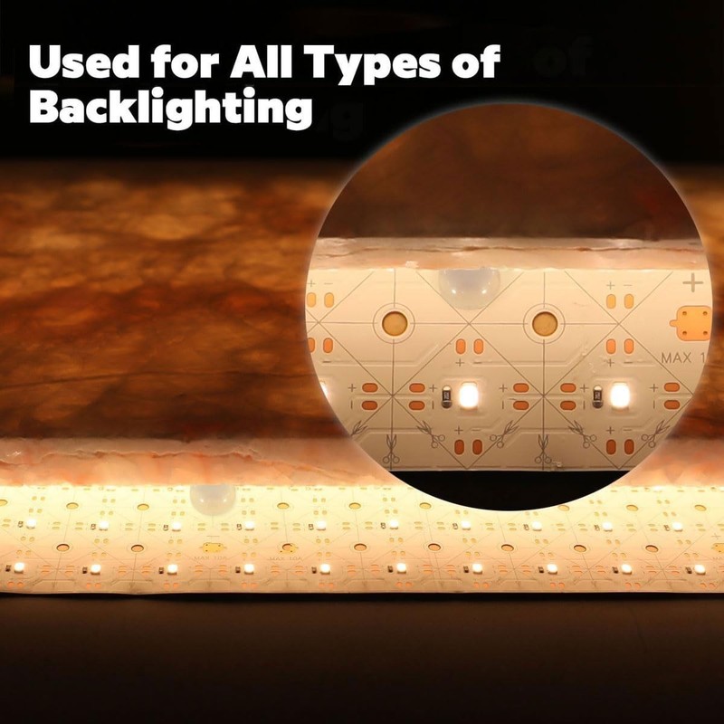 SuperLightingLED 3000K Large LED Sheets for Backlighting 6.56Ft IP20, gallery