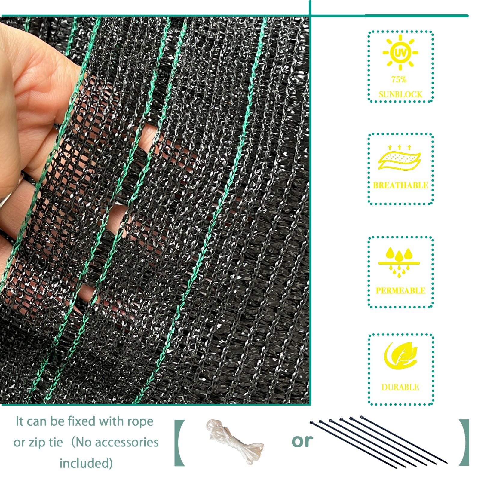 75% UV Block Sun Filtering Shade Mesh Fabric Shade Cloth Patio Pergola Cover gallery