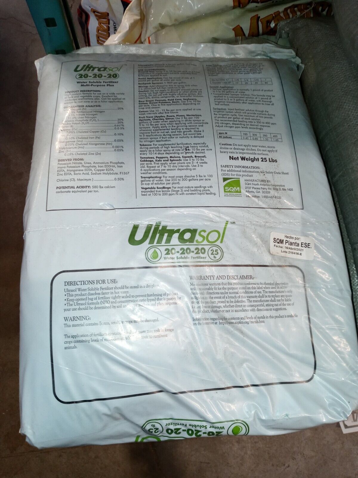 Ultrasol Multi-Purpose Plus 20-20-20 PICK SIZE INDOOR OUTDOOR ORCHID HEMP CANNA gallery