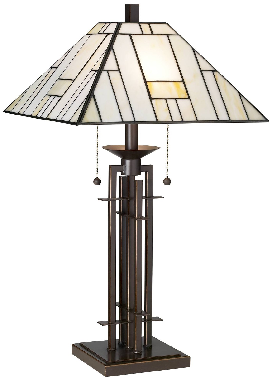 Mission Table Lamp 26 1/2" High Wrought Iron Bronze with Dimmer Bedroom Bedside gallery