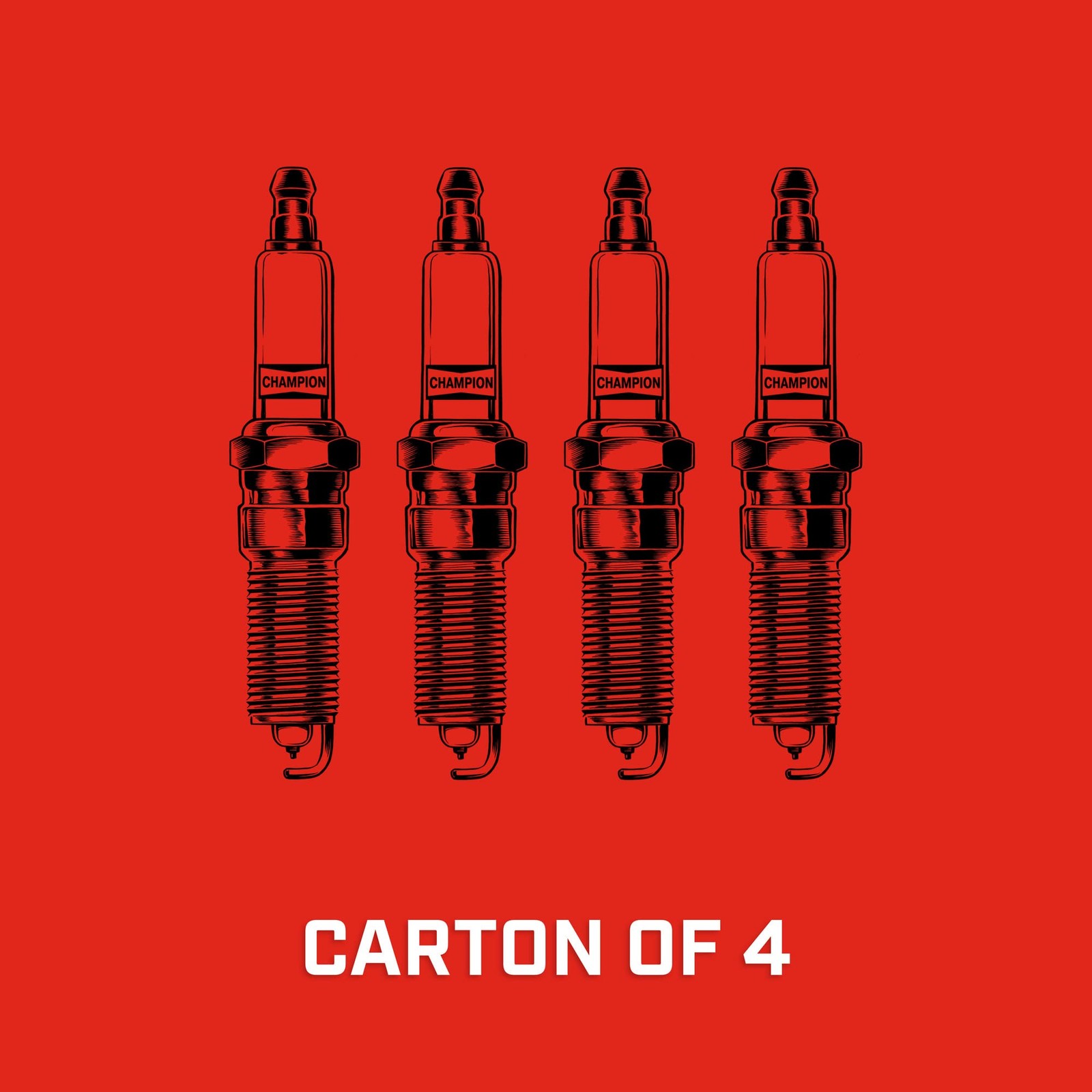 Champion Spark Plug 4 Pack for Craftsman # 71G RC12YC-4pk gallery