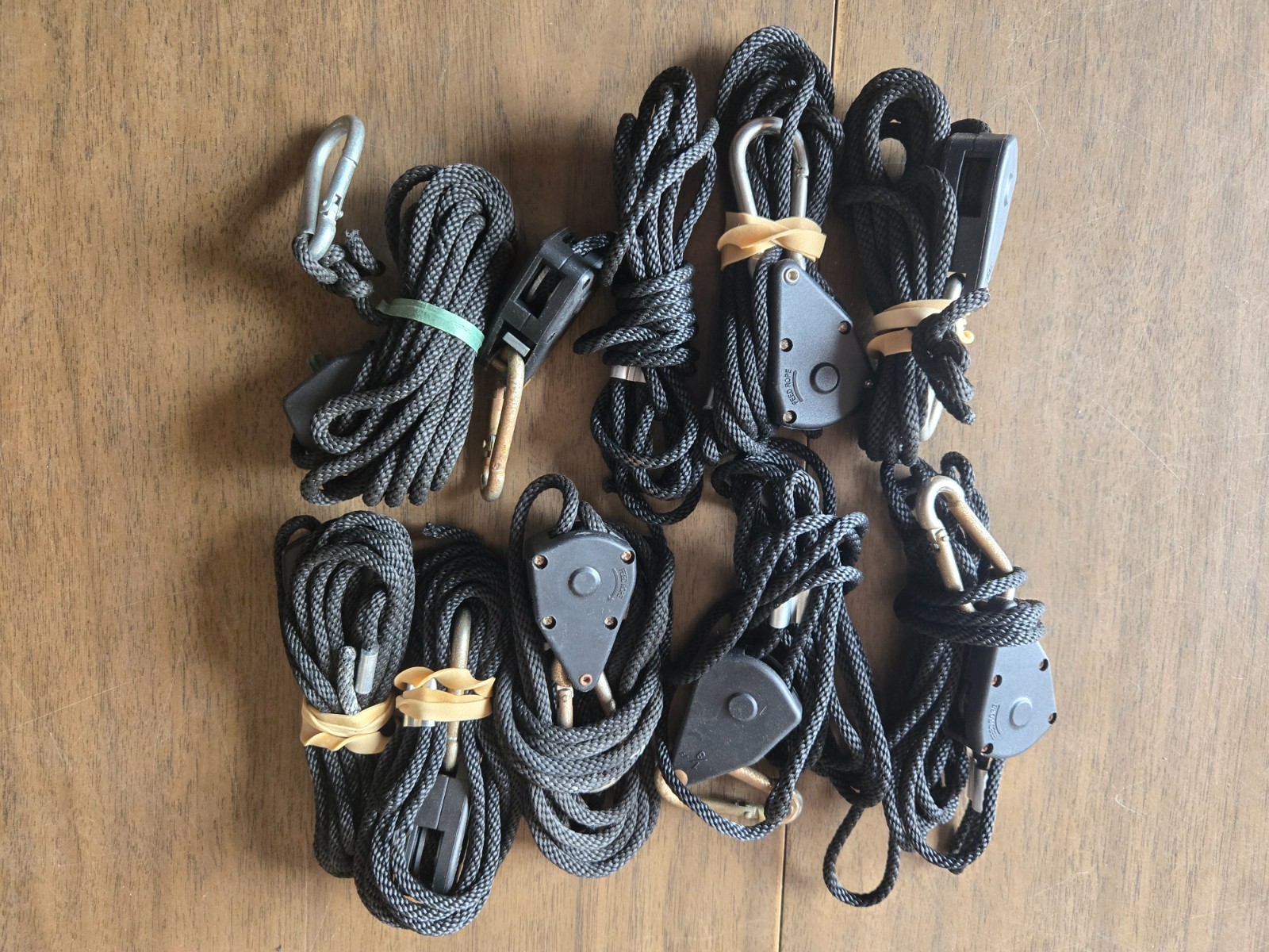 Adjustable Rope Hanger Rachet Pulley Light 1/8 Heavy Duty 75 lbs. Qty 9 gallery