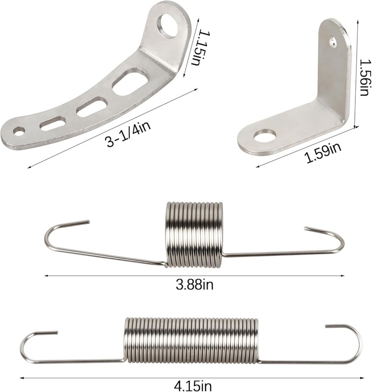 Complete Carburetor Return Spring Kit - Metal Bracket & Throttle Spring Included gallery