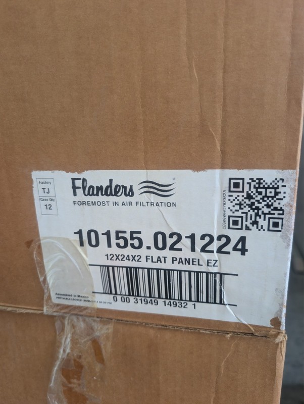 FLANDERS 10155.021224 12X24X2 FLAT PANEL EZ CASE OF 12 gallery