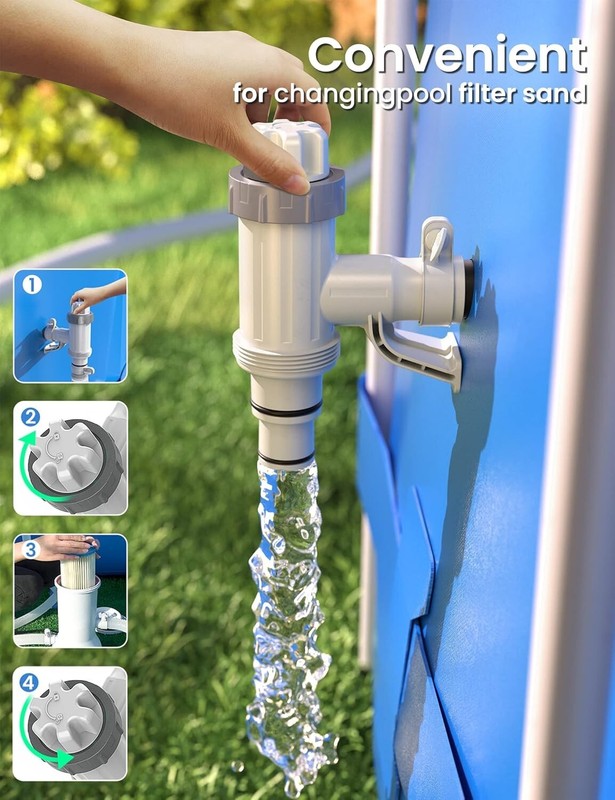Effortless Pool Maintenance with PATENTED Plunger Valve and Pipe Holder Kit gallery