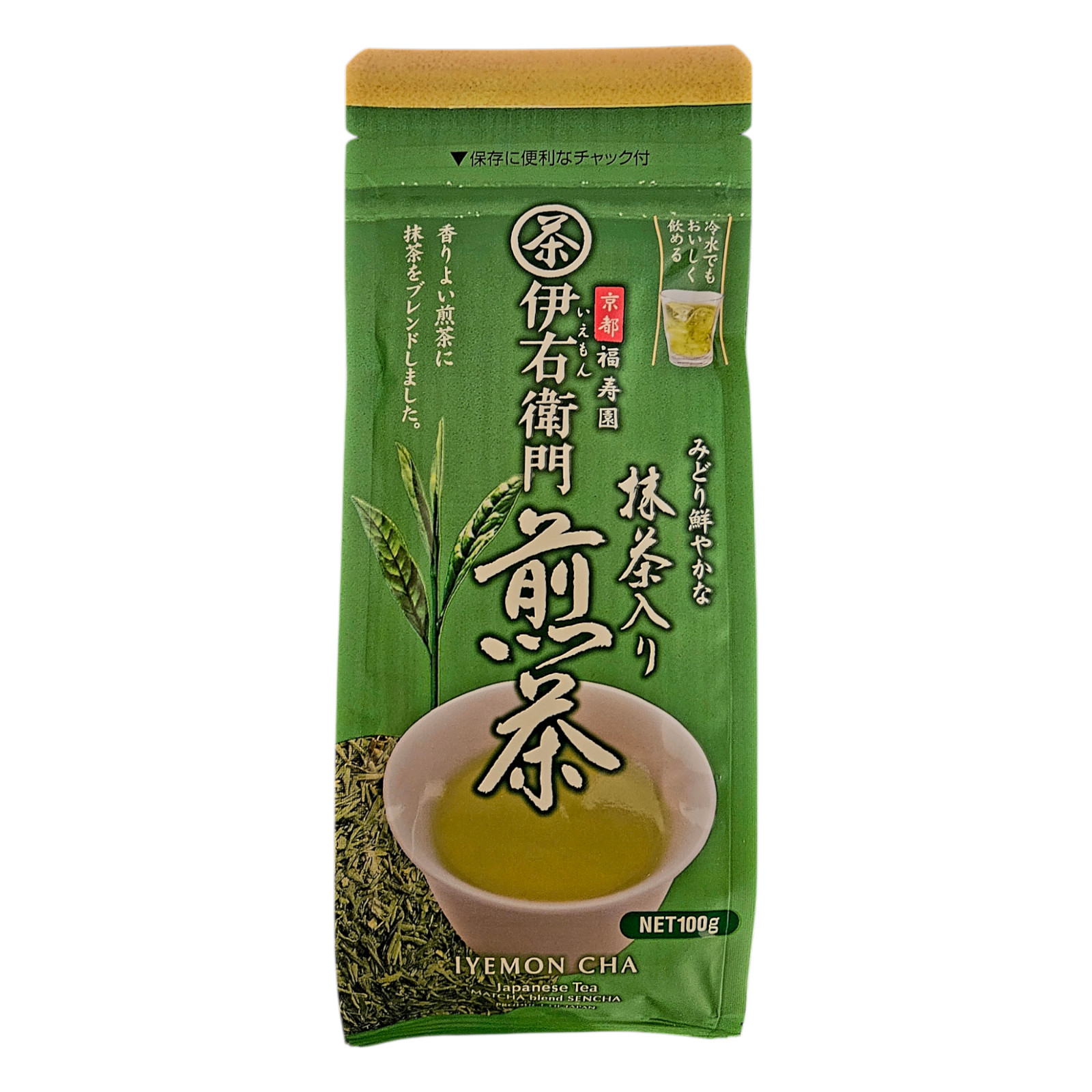Japanese Green Tea IYEMON Cha Sencha with Matcha- 100g - Free Shipping! gallery