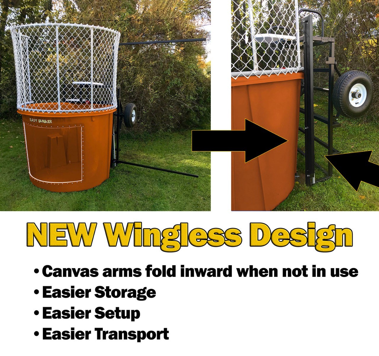 Commercial Dunk Tank Dunking Booth Orange 500 Gal Tank Water Game With Balls gallery