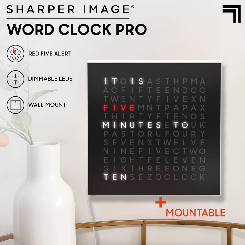 Sharper Image LED Word Clock Pro gallery