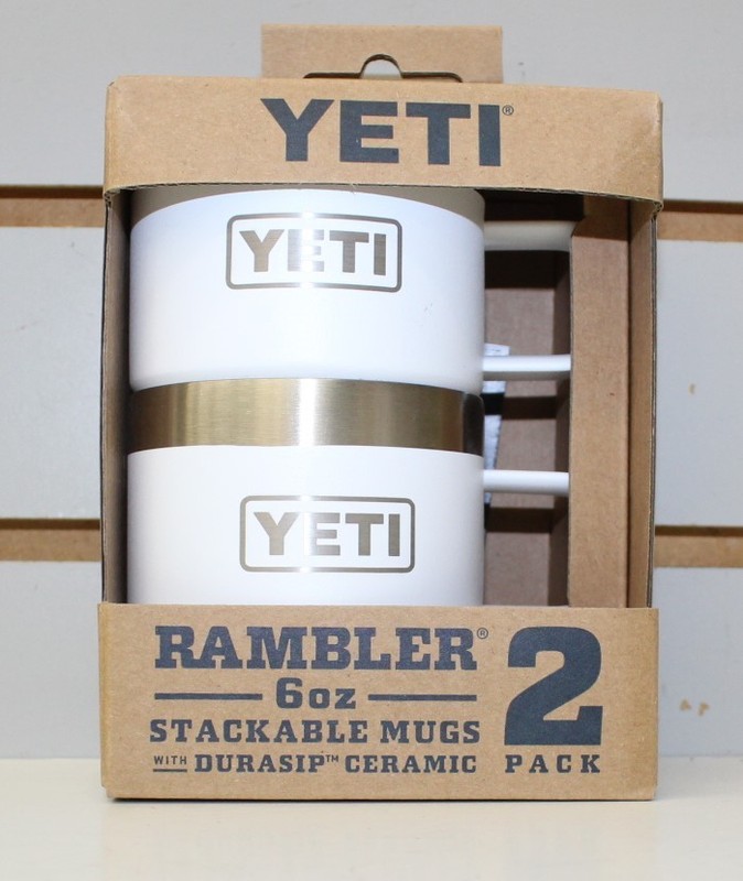 NEW YETI Rambler 6 oz Stackable Mug With Durasip Ceramic in White 2 Pack gallery