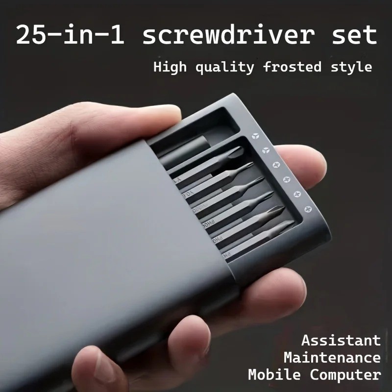 25 in 1 mini screwdriver set, flat head and cross shaped small screwdrivers, sui gallery