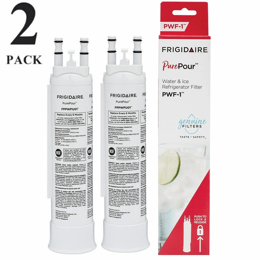 Frigidaire FPPWFU01 PurePour PWF-1 Refrigerator Water Filter-2PACK gallery