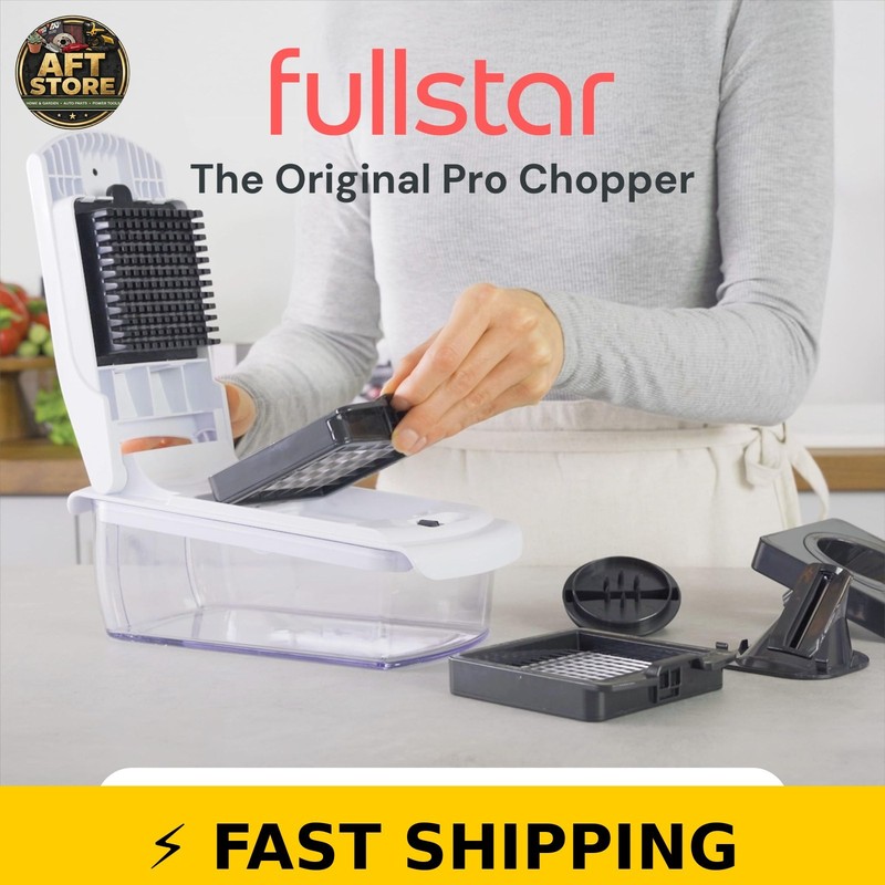 Fullstar Pro Chopper - Vegetable Chopper & Spiralizer, White gallery