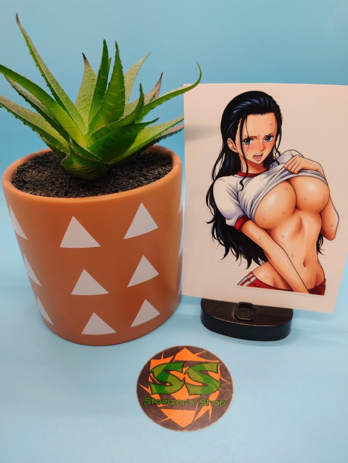 (4.5 Inches) One Piece - Nico Robin (Oppai) - Water-Resistant Vinyl Sticker gallery