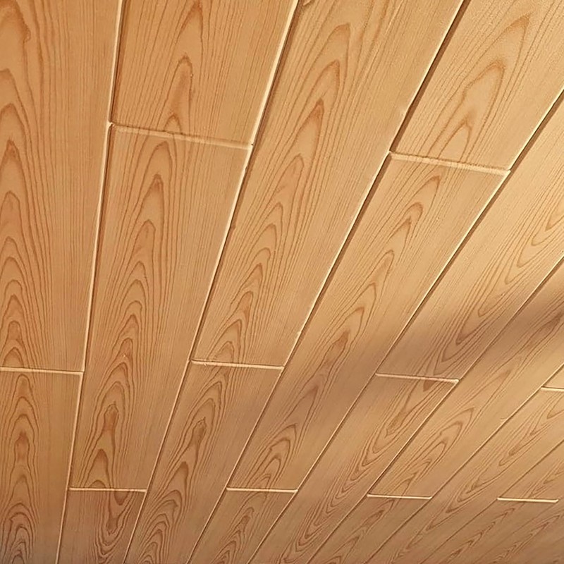 DIY Styrofoam Ceiling planks/Panels Pine - Glue up on popcorn. Pack of 120 pcs gallery