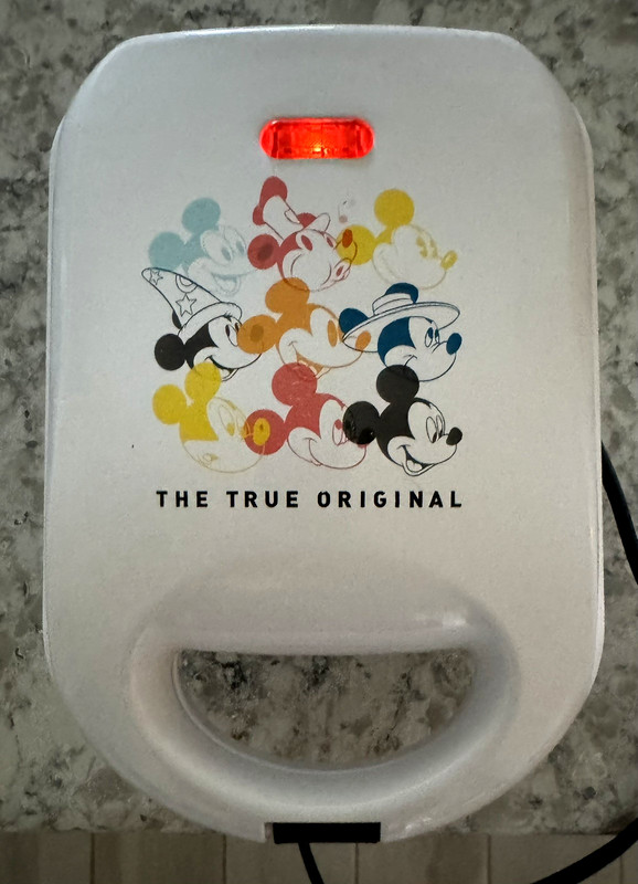 Disney Intertek Mickey Mouse The True Original 90 Year Mini Belgian Waffle Maker gallery
