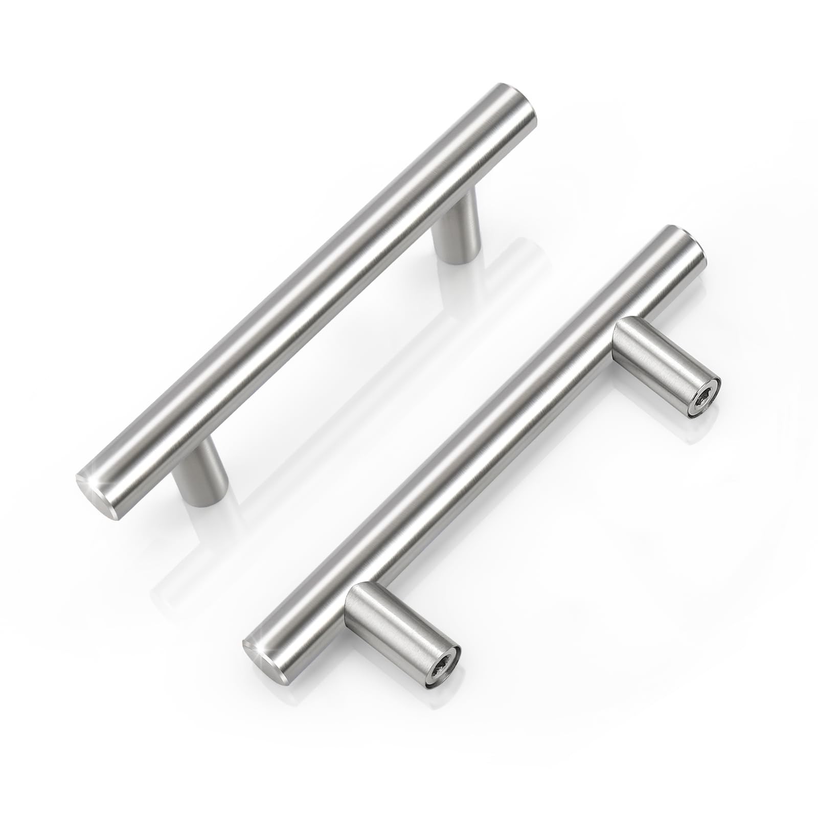 30 Pack Brushed Nickel Pulls 3 Inch Hole Center Drawer & Cabinet Handles gallery