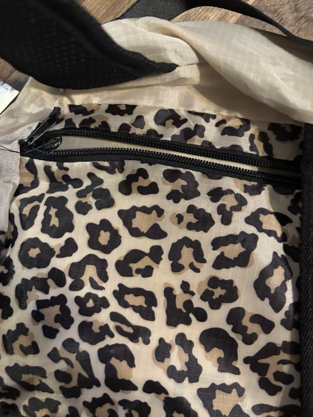 APL Packable All Purpose Backpack Leopard Print Beige/Black 20L Lightweight 5