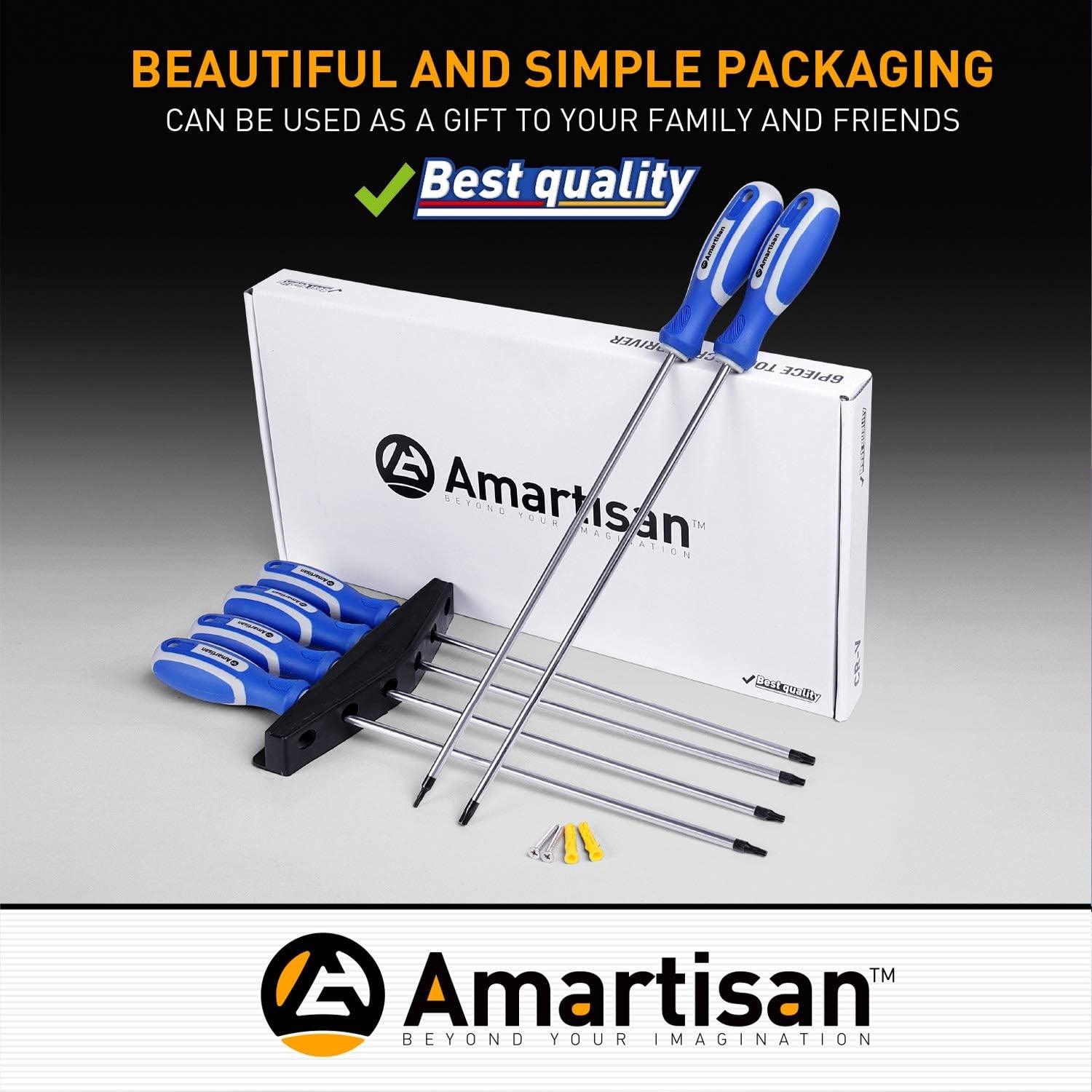 6-Piece Extra Long Torx Screwdrivers Set, length 12''(300mm) T10 - T30, Long Lon gallery