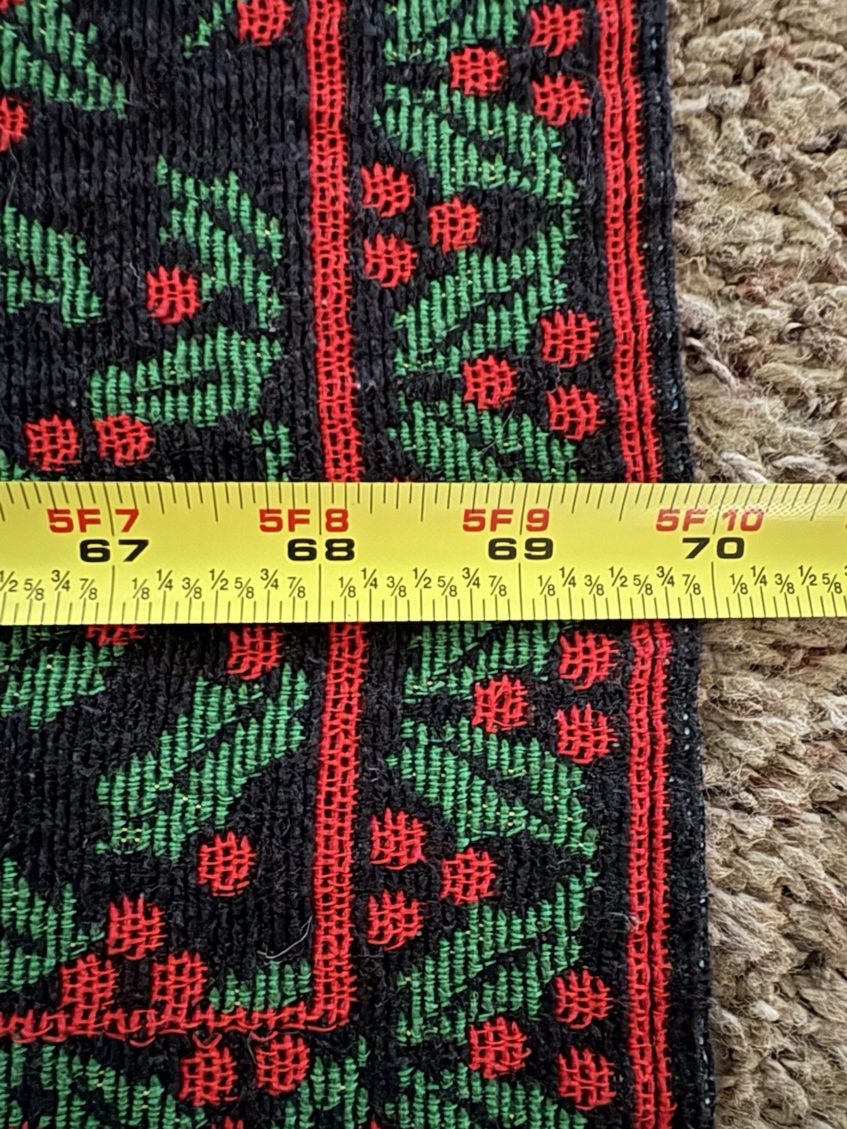 Tapestry Christmas Table Runner Holly & Berries 12x70” Holiday gallery