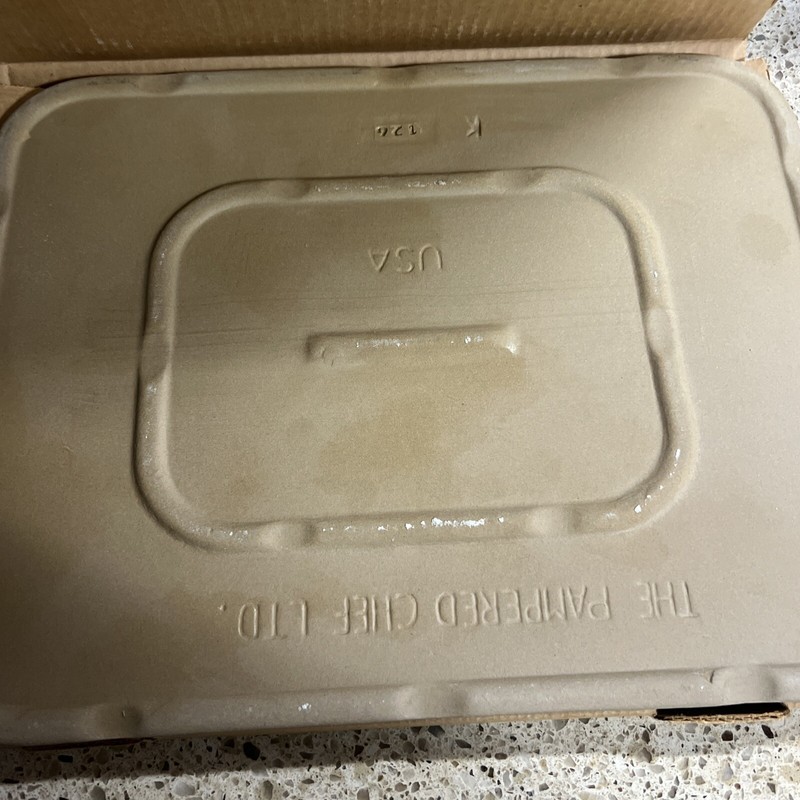 Pampered Chef 12" X 15" Rectangular Baking Stone Bread Pizza Cookie Sheet Tray gallery