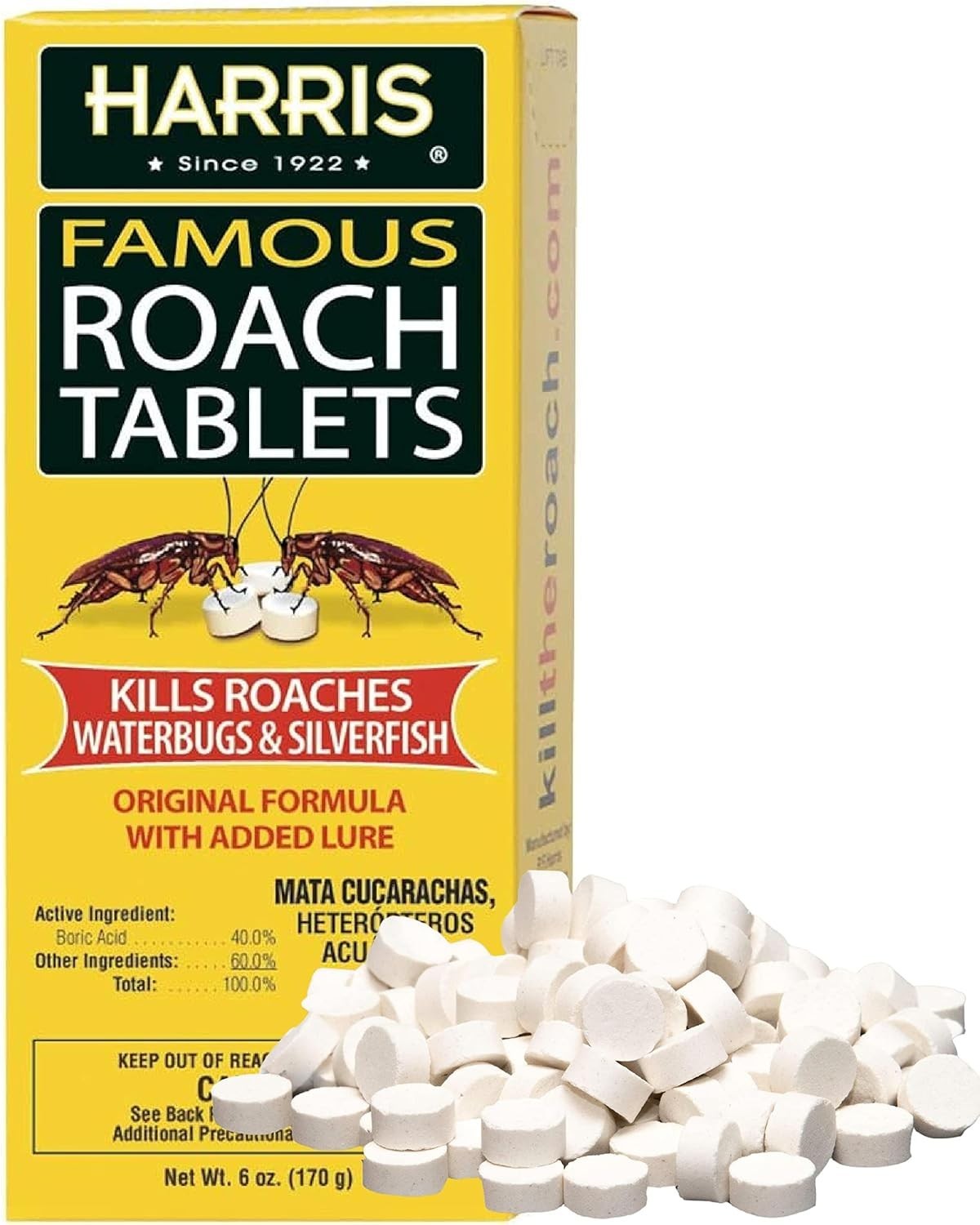 Harris Roach Tablets, Boric Acid Roach and Insects Killer with Lure, Alternative gallery