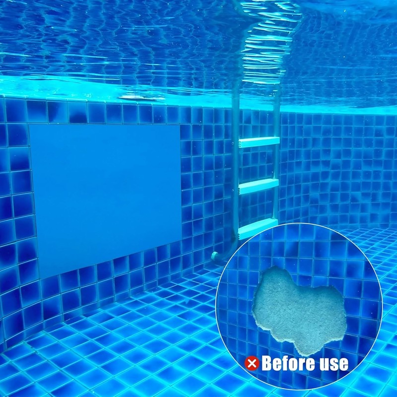 Extra Large Pool Liner Repair Patch 4x3Ft Self-Adhesive Vinyl Pool Patch Repa... gallery