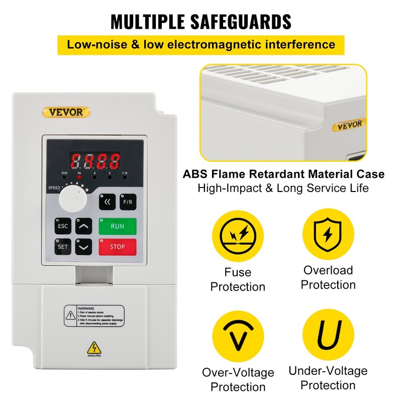[New]Variable Frequency Drive,AC 220V Input 3KW Variable Frequency CNC Drive Inv gallery
