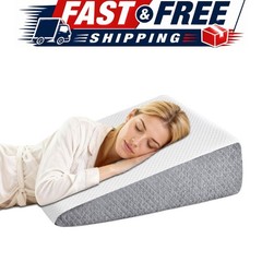 Wedge Pillow, Memory Foam Bed Wedge for Acid Reflux & Recovery
