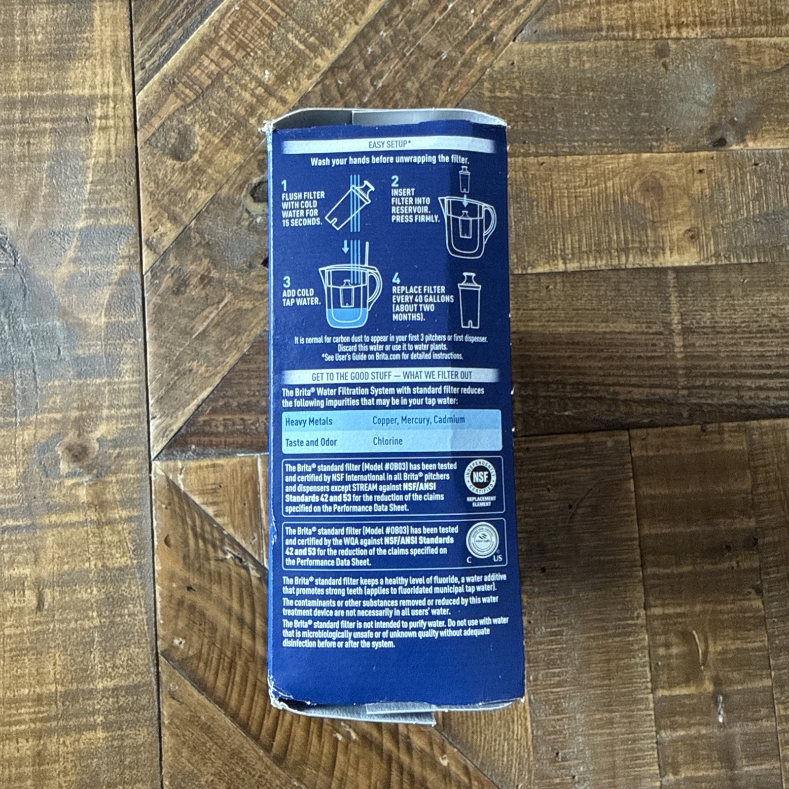Brita Water Filter Replacement for Pitchers – 4 Count Pack Model 0B03 | New gallery